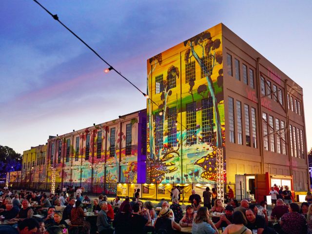 East Perth Power Station during Perth Festival