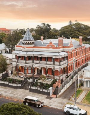 The Queenscliff Hotel at Sunset