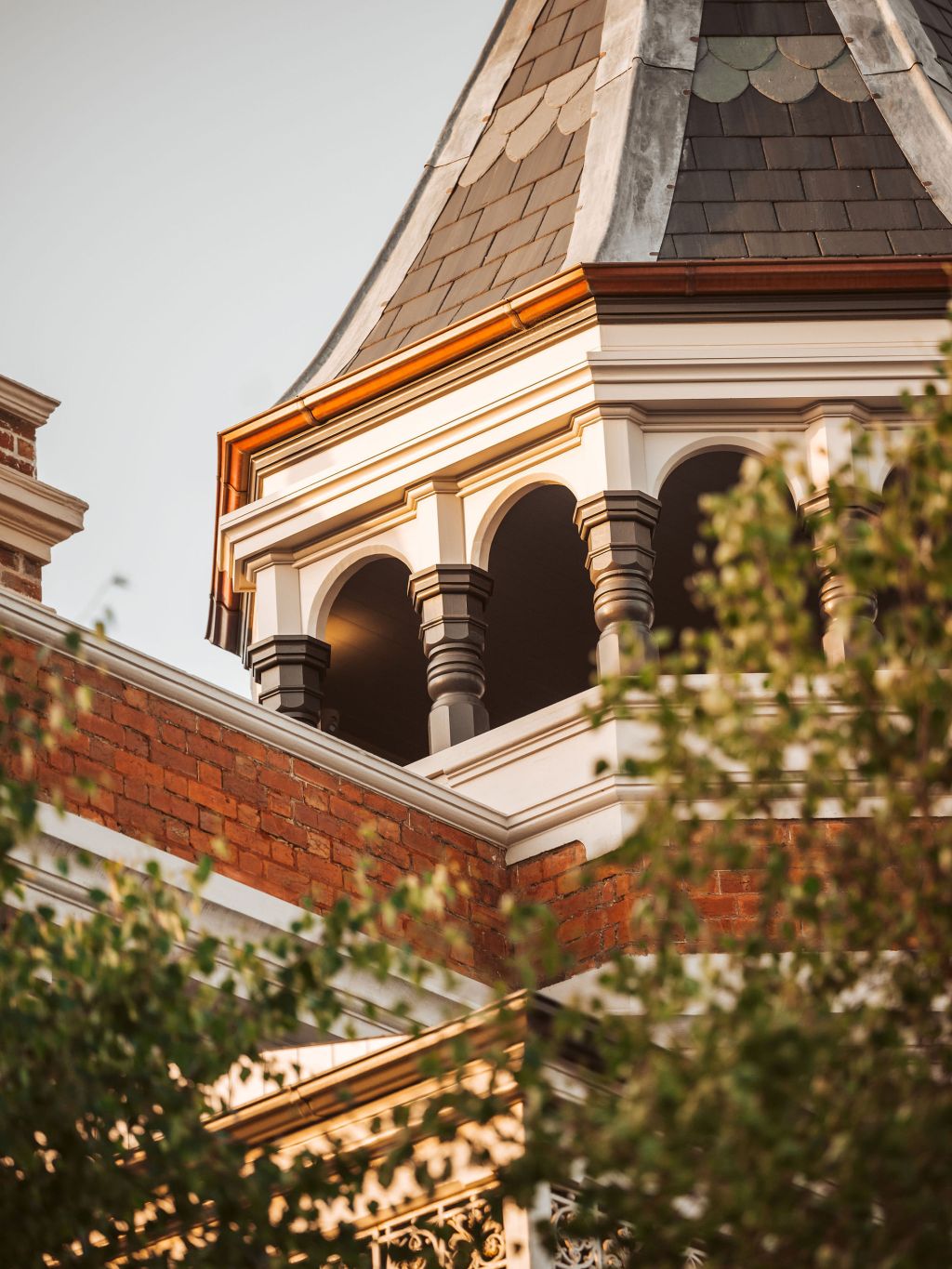 The restored tower of The Queenscliff Hotel in Victoria