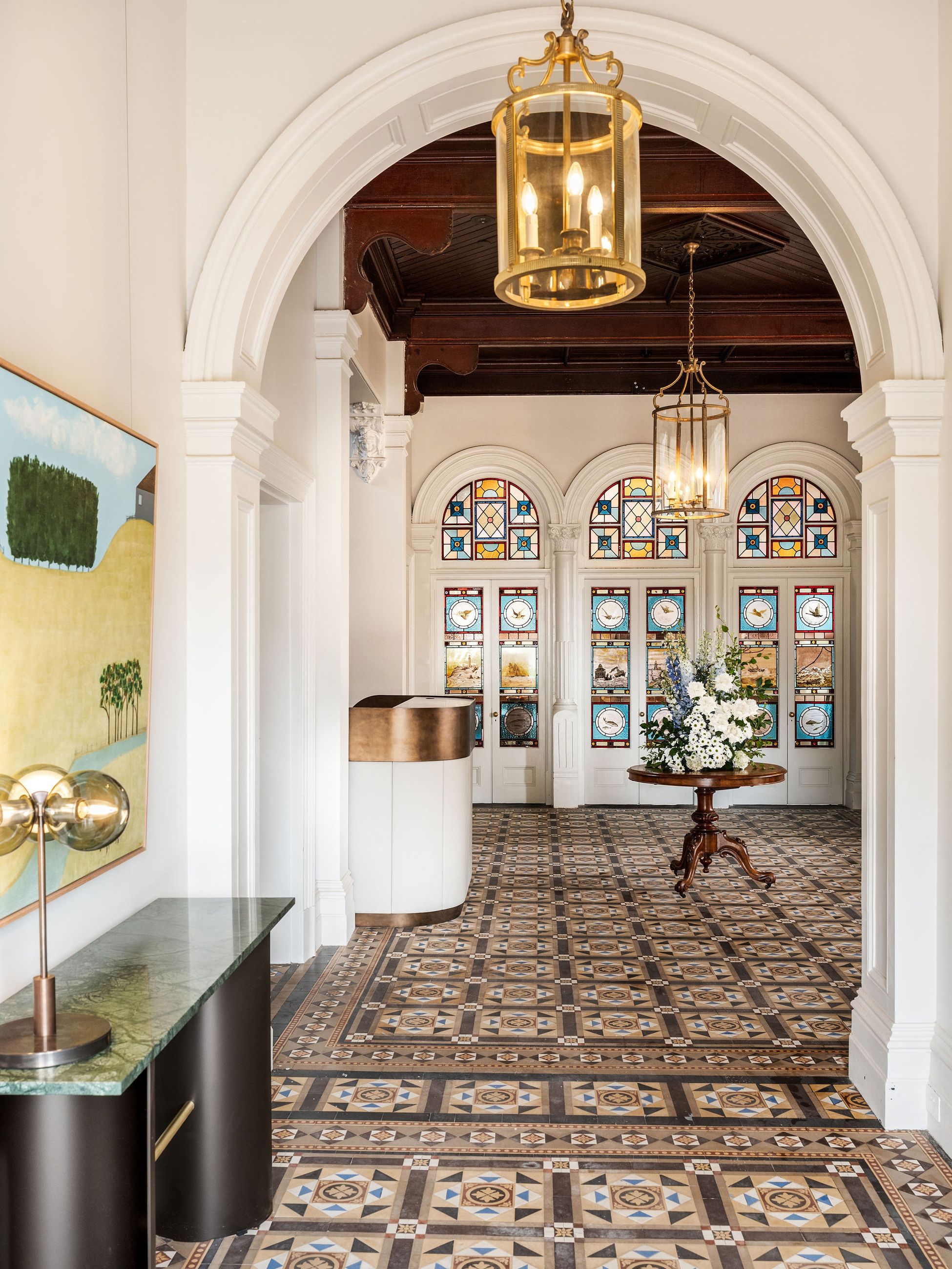Lobby of The Queenscliff Hotel in Victoria