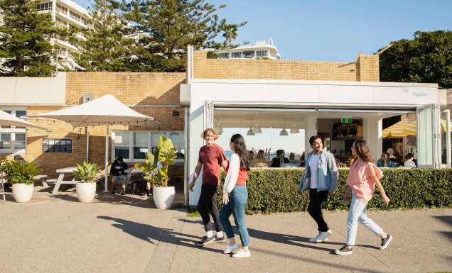 the exterior of Diggies Cafe, North Wollongong