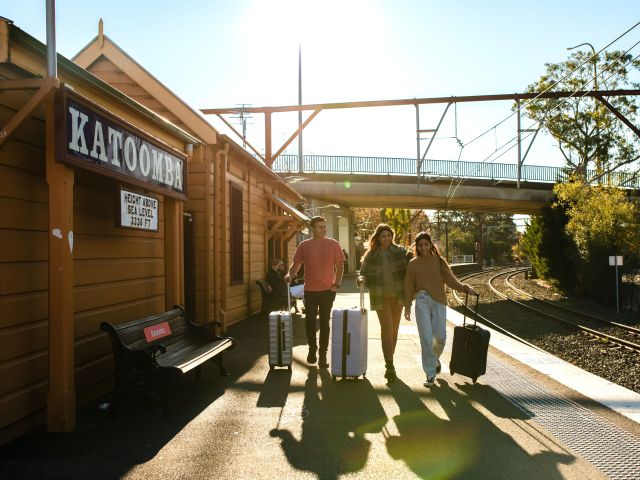 Katoomba train station in the Blue Mountains, NSW