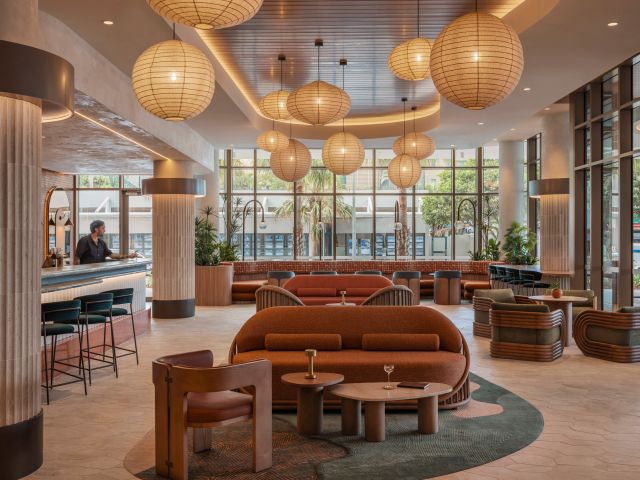 The lobby of Avani Mooloolaba Beach Hotel