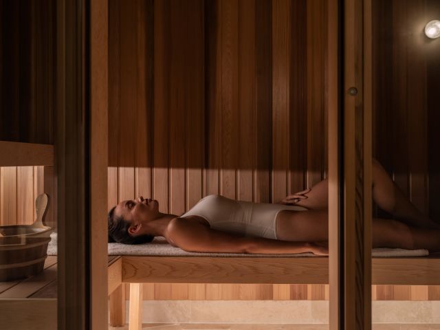 Sweat it out in the onsite sauna