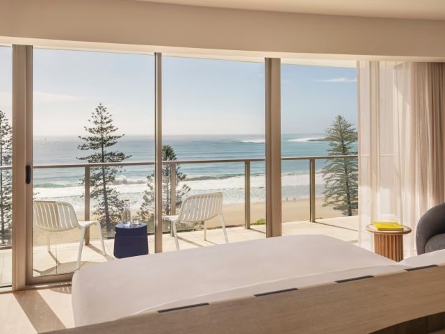 Ocean views from the rooms at Avani Mooloolaba Beach Hotel