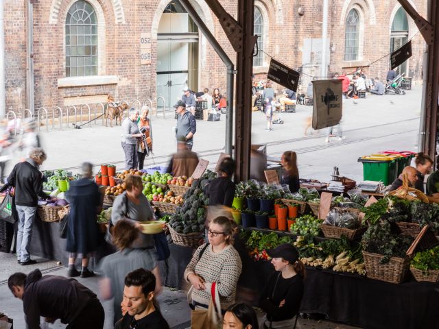 Carriageworks Farmers Market in Sydney, NSW