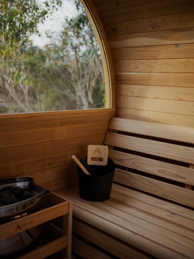 a look inside Dunalley Bay Sauna