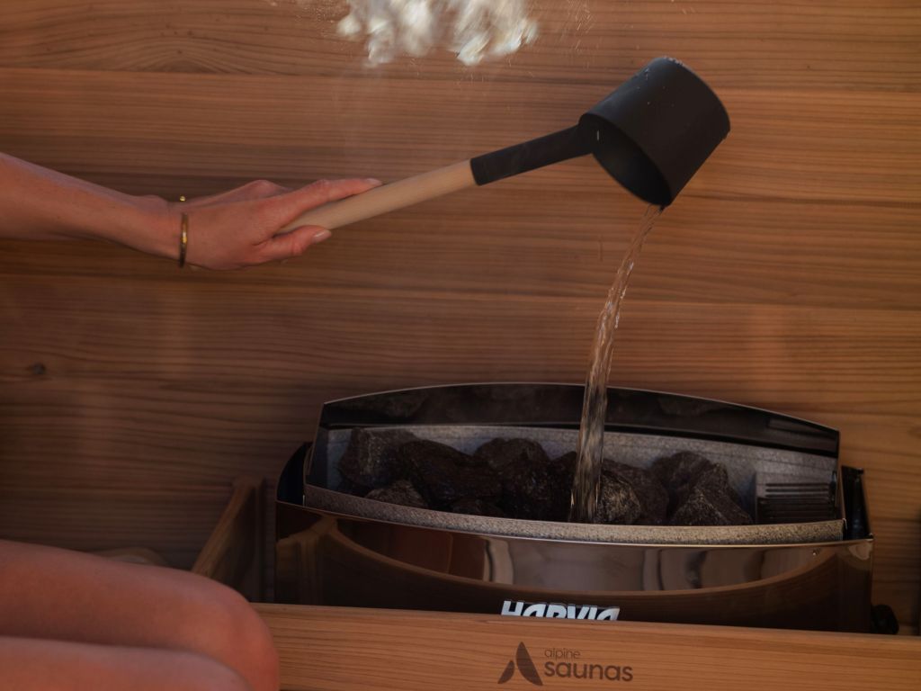 a Finnish Harvia heater at Dunalley Bay Sauna