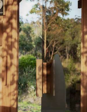 the Finnish-style Dunalley Bay Sauna