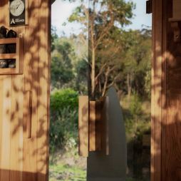 the Finnish-style Dunalley Bay Sauna
