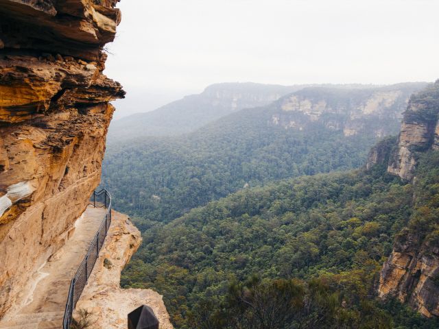 Escarpment views on the Grand Cliff Top Walk 