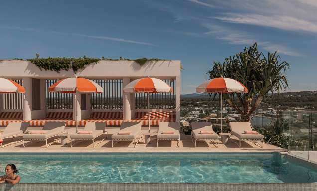 Avani Mooloolaba Beach Hotel's rooftop infinity pool