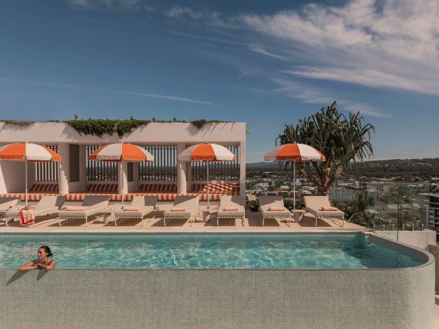 Avani Mooloolaba Beach Hotel's rooftop infinity pool