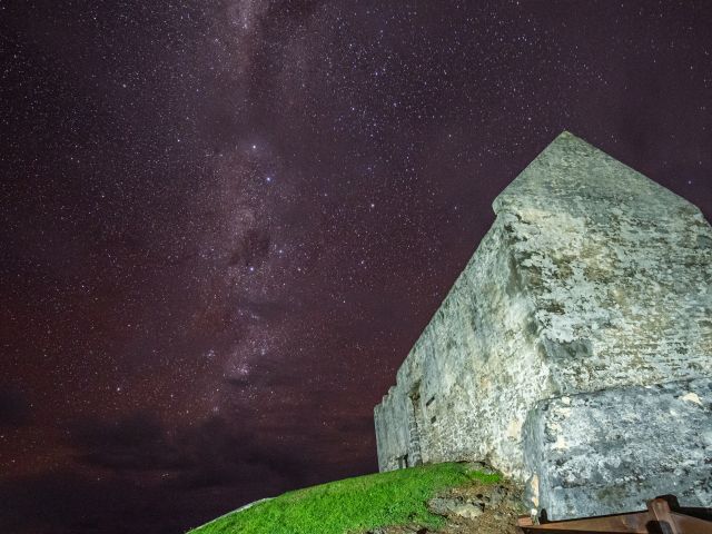 Milky way and starry sky on Norfolk Island