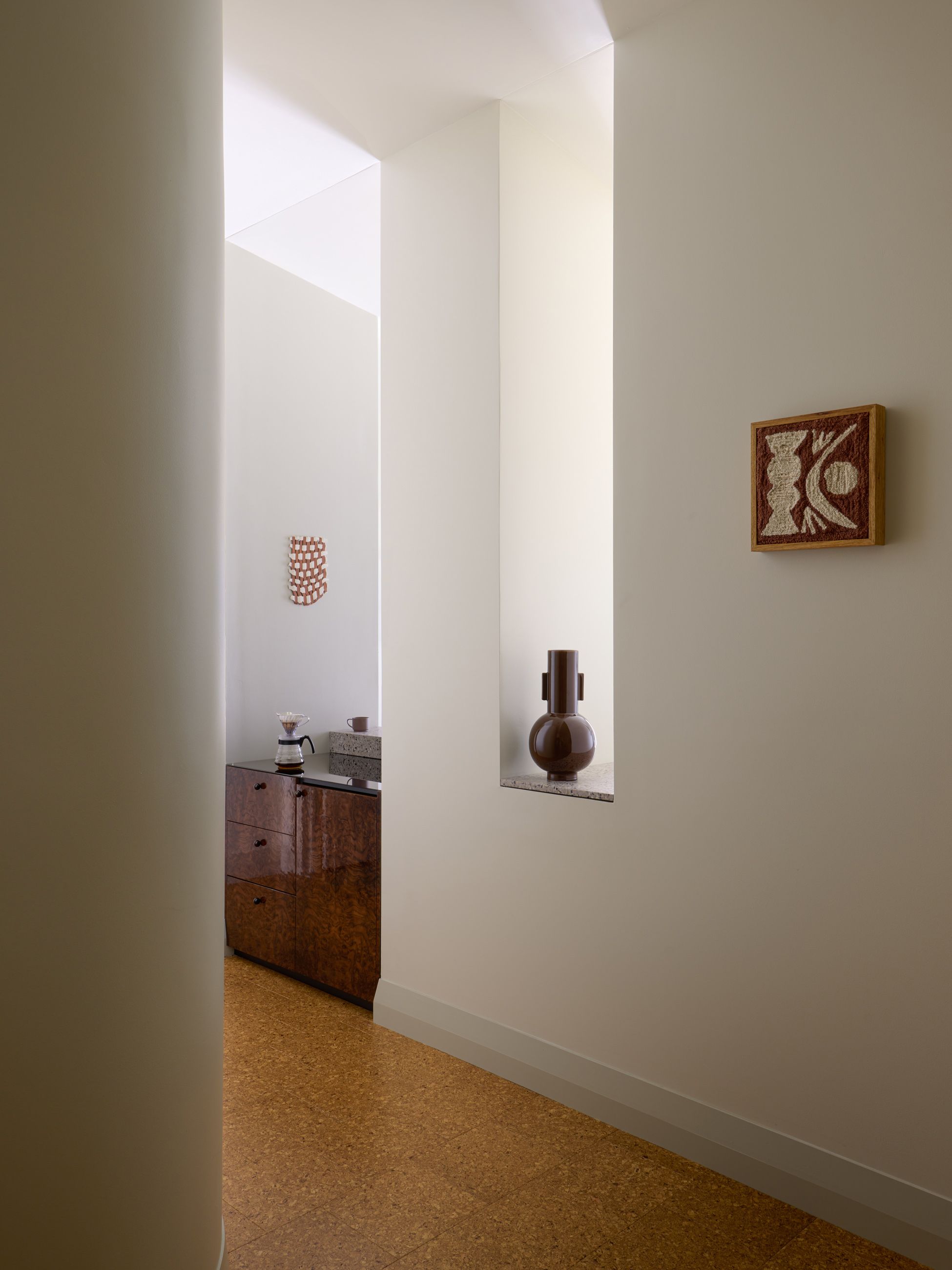 Hallways and decor inside the Owston Hotel in Fremantle