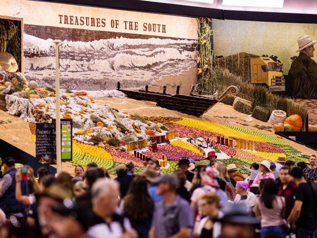 fruit display at Sydney Royal Easter Show