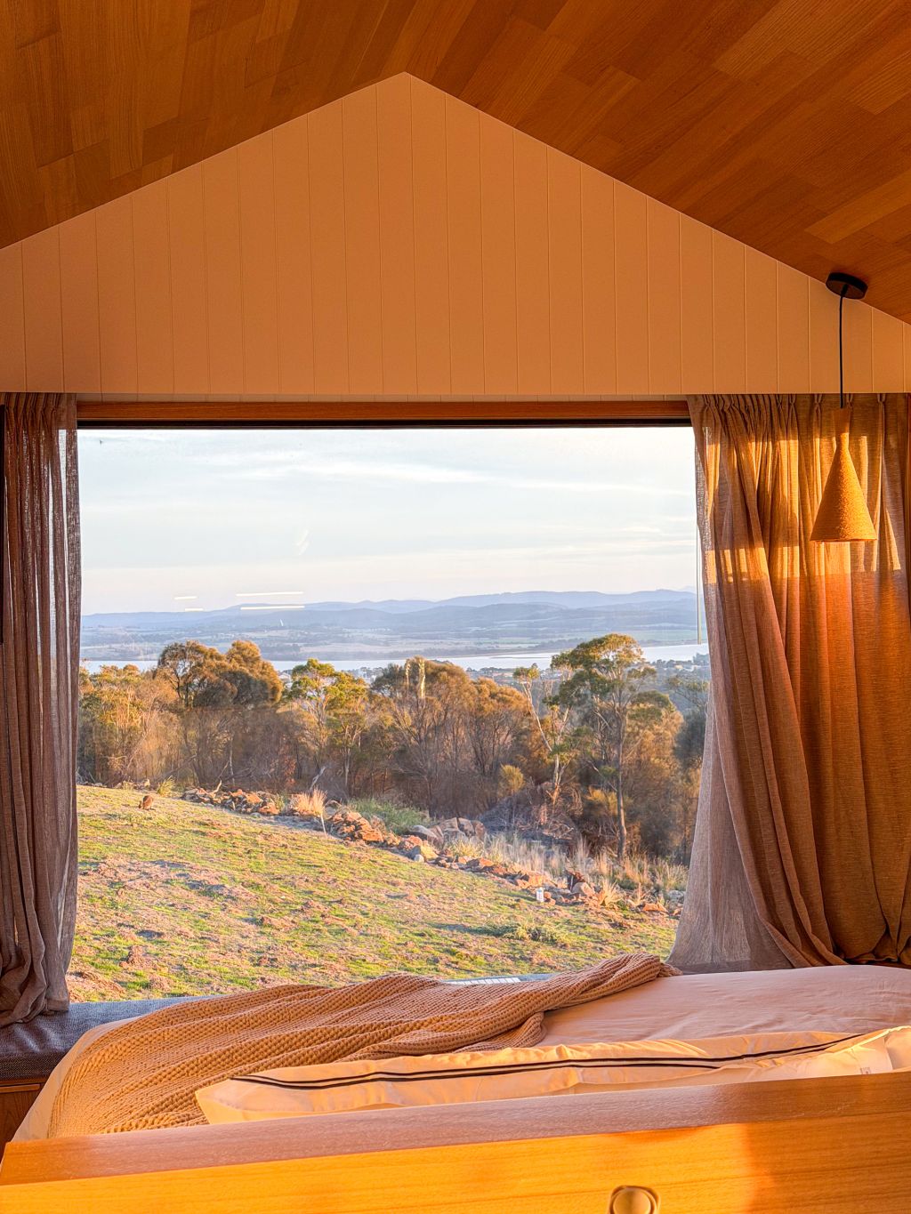 The George Tasmania view from bed