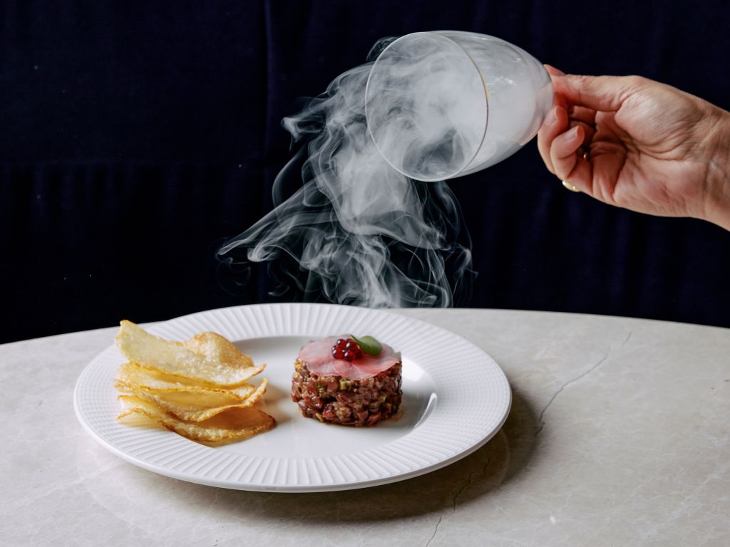 smoked beef tartare at The Royce Hotel Melbourne