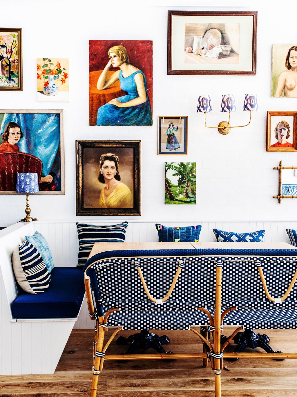 Halcyon House walls with art