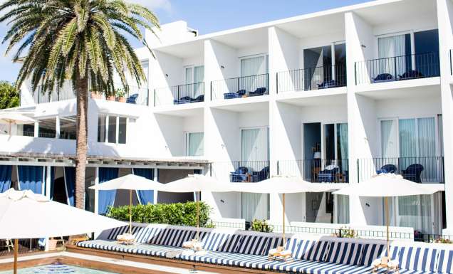 Halcyon House exterior and pool view