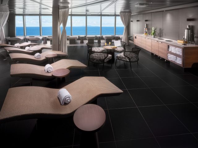 The Mandara spa inside the Norwegian Spirit.