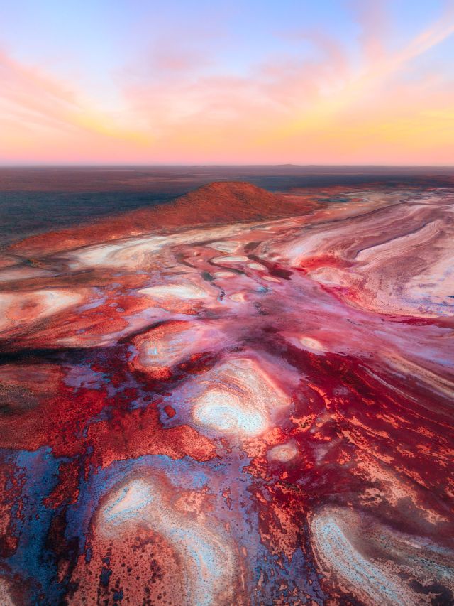 Sunrise over Yalgoo Salt Flats, WA
