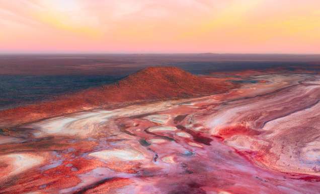 Sunrise over Yalgoo Salt Flats, WA