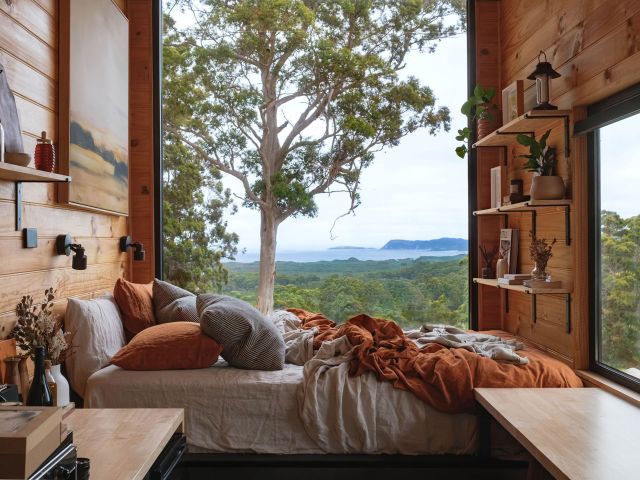 a tiny cabin with picturesque views at Heyscape Denmark