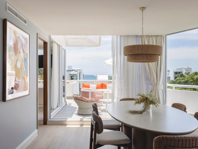The bedroom at Elysium Noosa Resort noosa experiences.