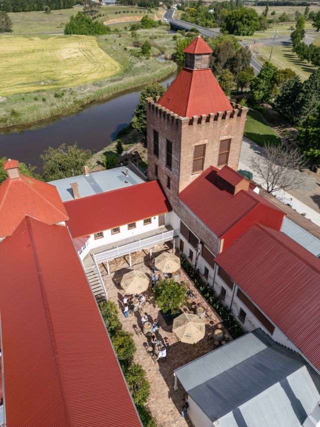 the Goulburn Brewery from above