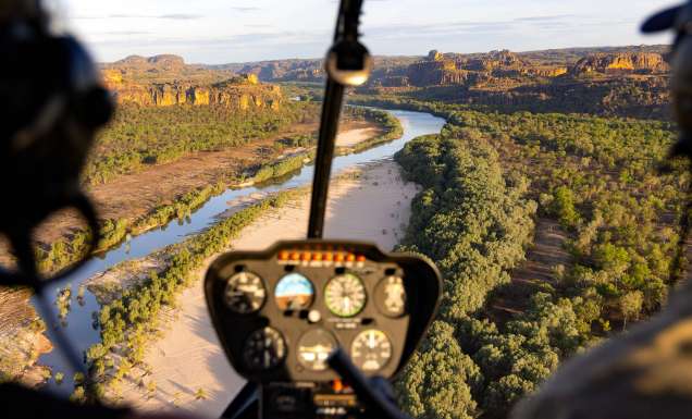 helicopter ride over kakadu only in the nt