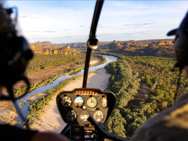 helicopter ride over kakadu only in the nt