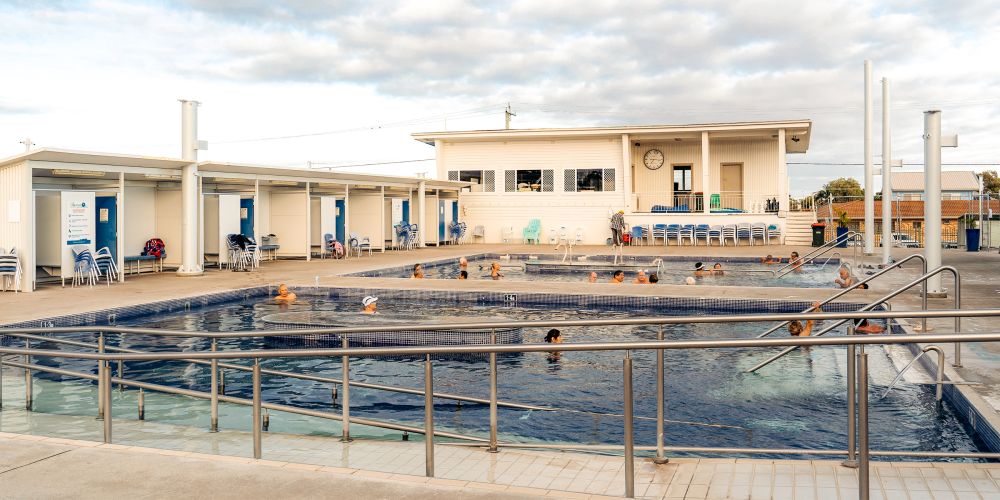 Moree's iconic hot springs have reopened after almost two years