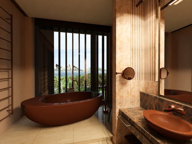 Saffire villa bath tub