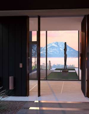 Saffire Jewel villa entry Freycinet