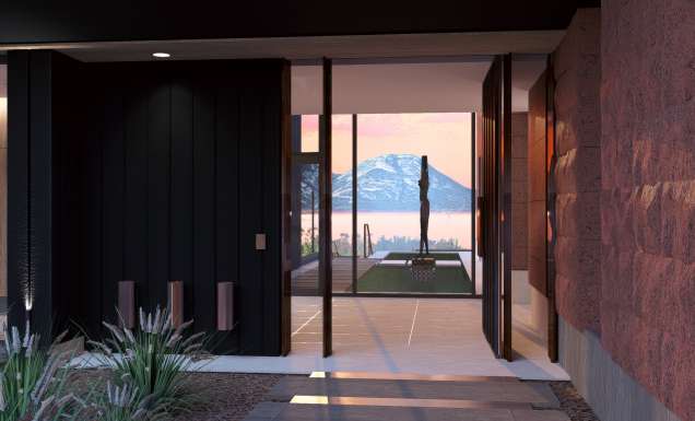 Saffire Jewel villa entry Freycinet