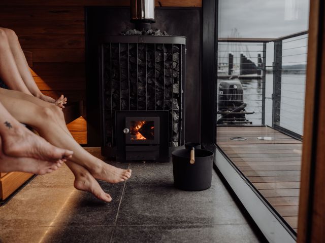 Sauna Stories by Kuuma during tasmania's off season