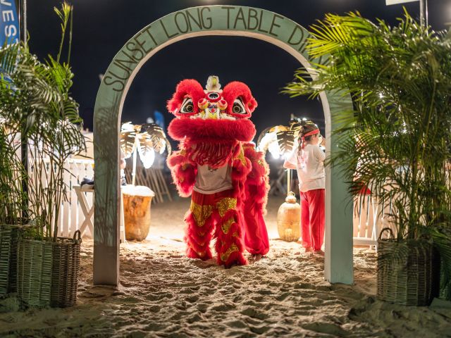 Shinju Matsuri Festival's popular Long Table Dinner on cable beach