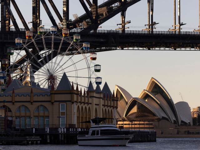 luna park, sydney opera house and sydney harbour bridge