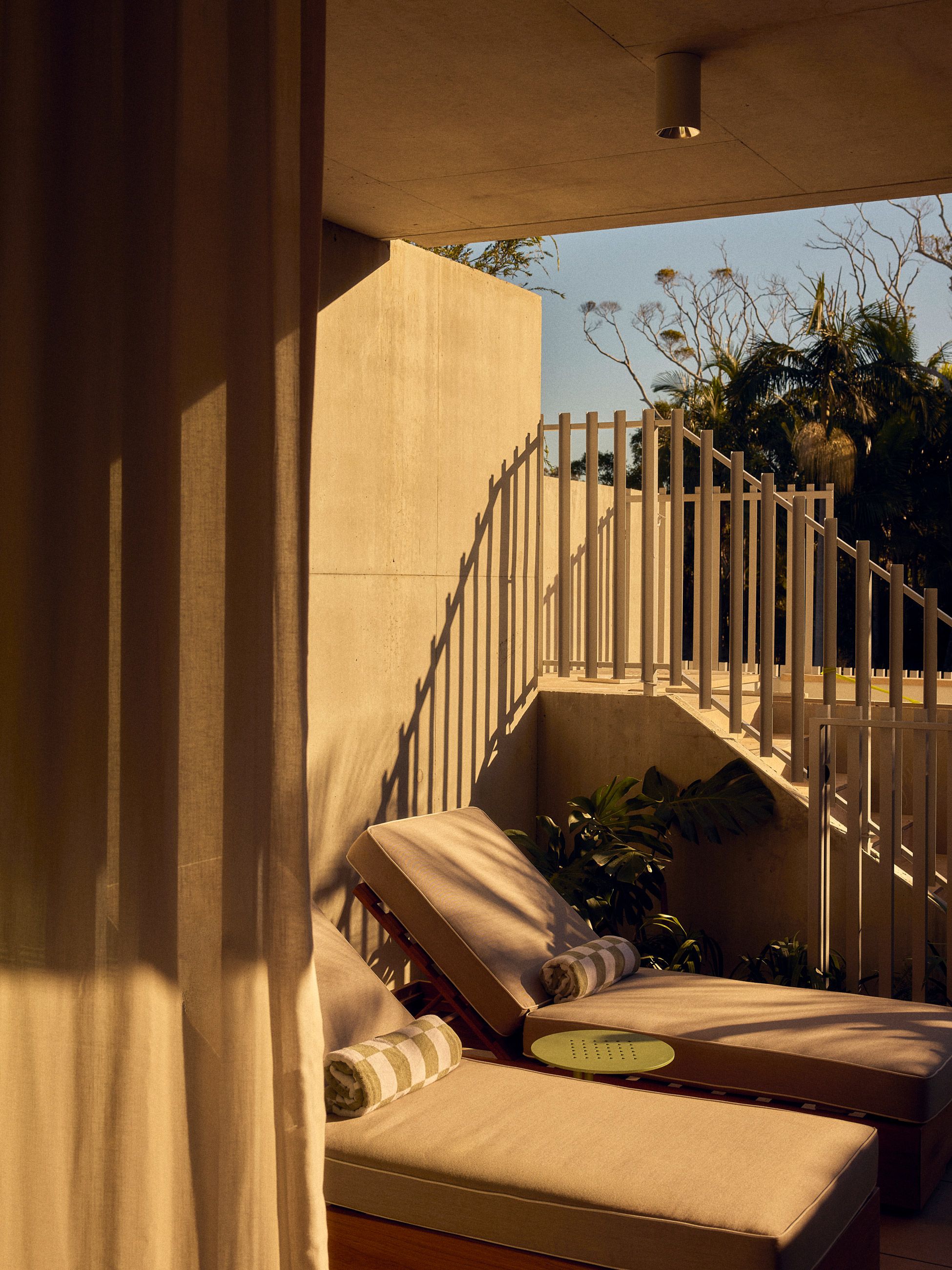Private terrace in the Hotel Residence rooms at The Bonobo by Raes