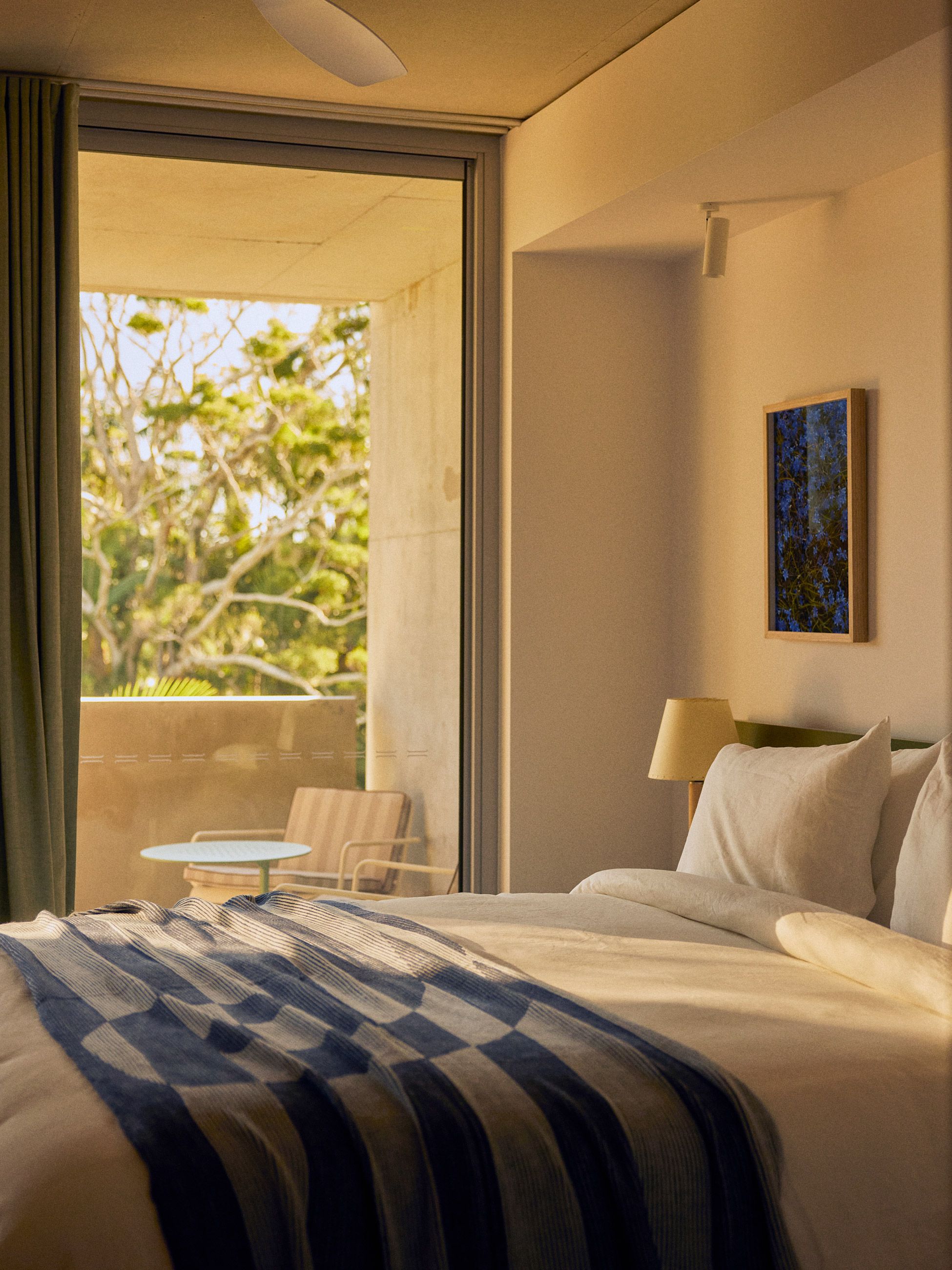 Inside the Hotel Room.