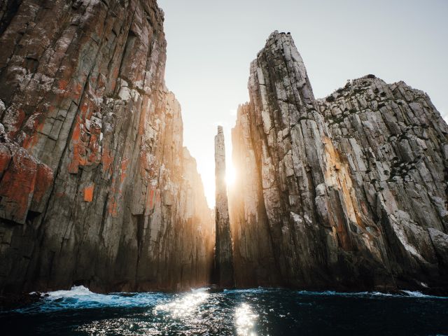 views along the Three Capes Walk in Tasmania