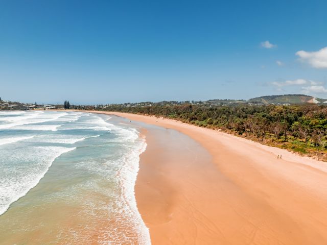 the Woolgoolga Beach, NSW 