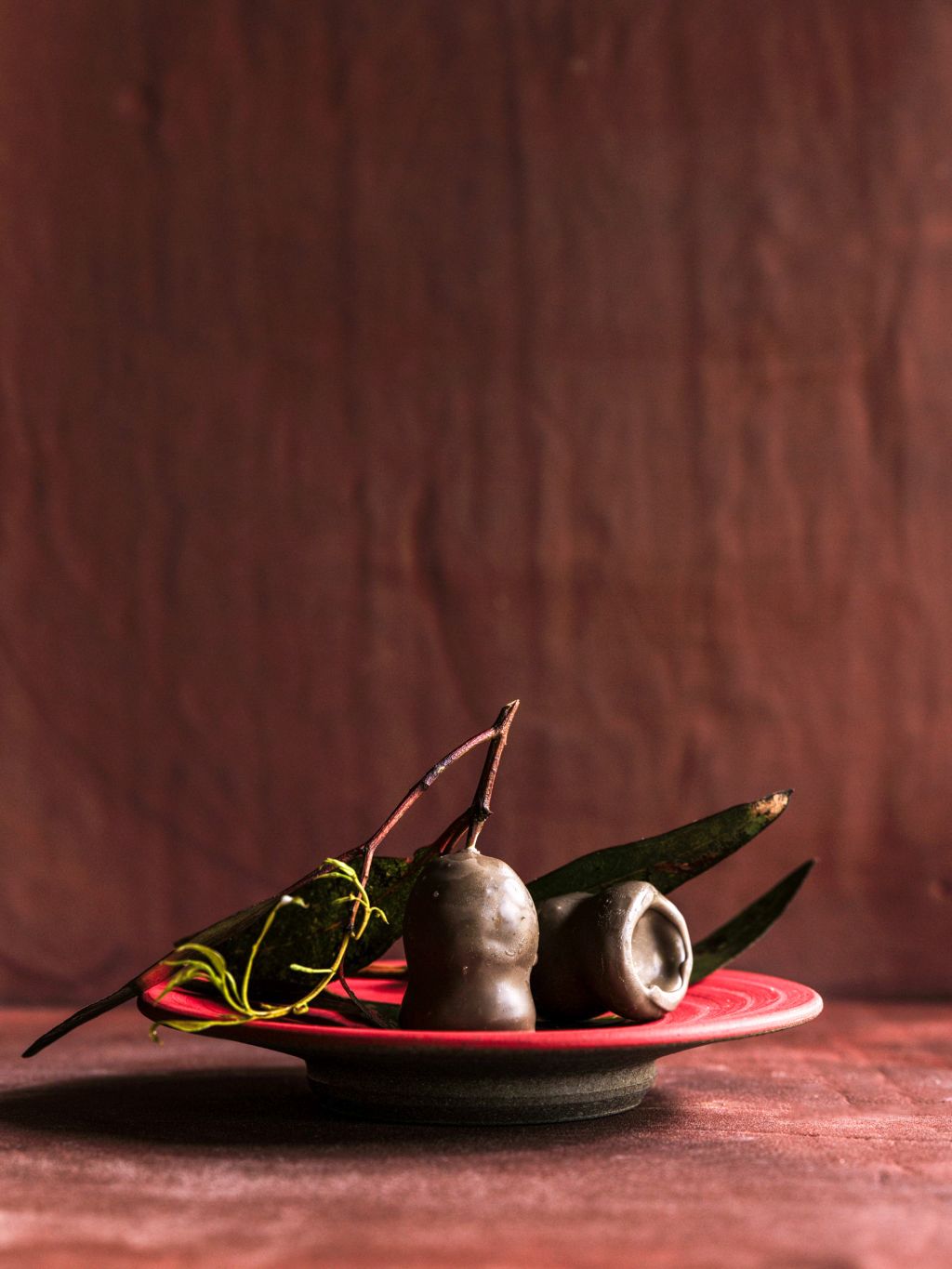 A chocolate covered dessert at Yiaga, Melbourne