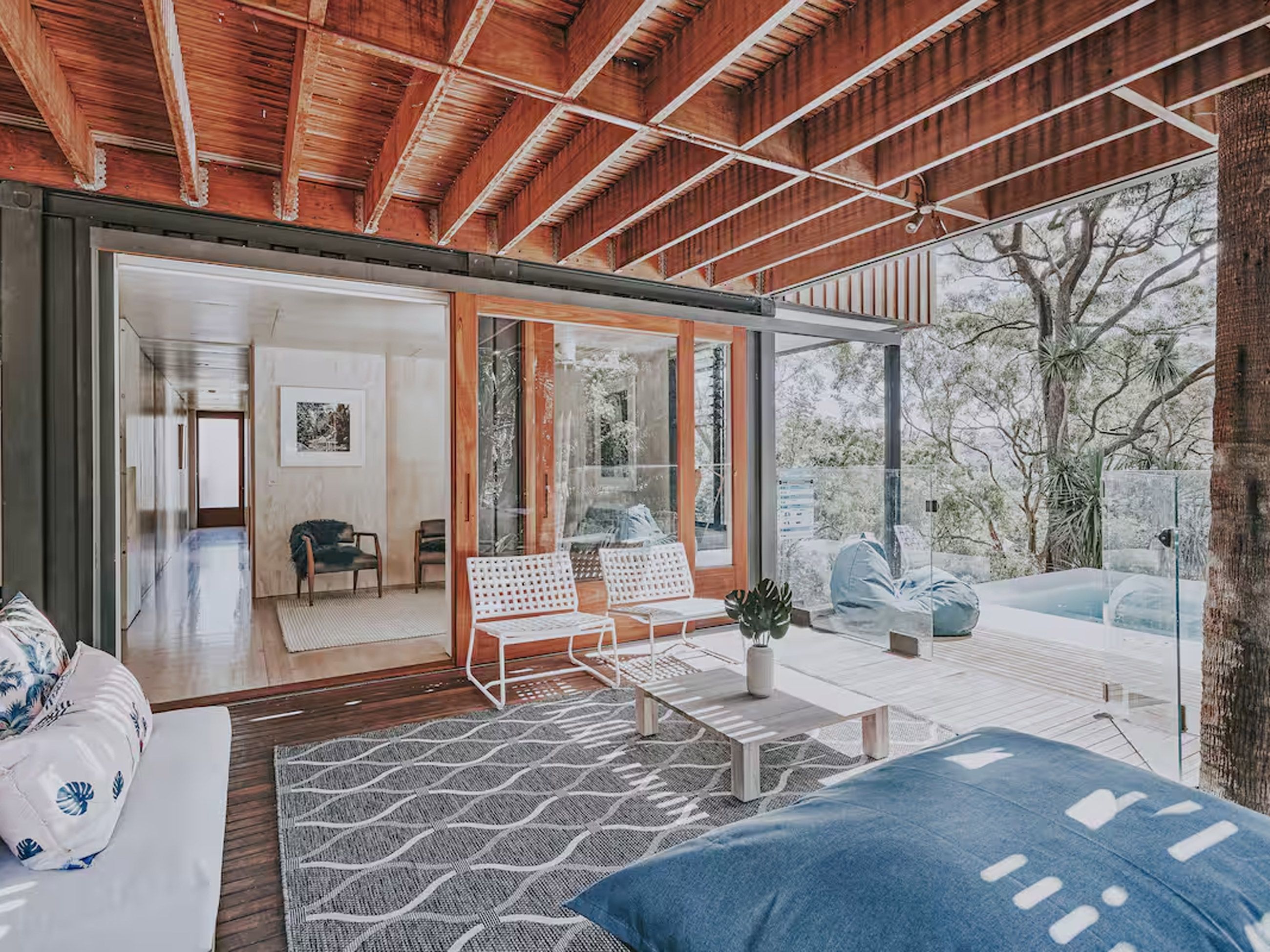 Palm Pavilion airbnb in NSW patio