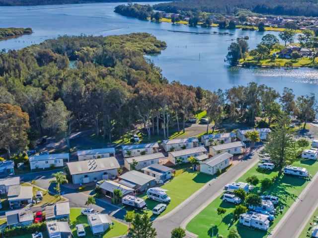 NRMA Forster Tuncurry Holiday Park from above