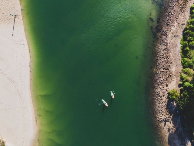 Paddleboarders on Wallis Lake