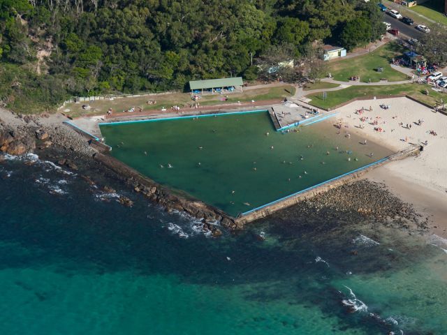 Forster Ocean Baths from above