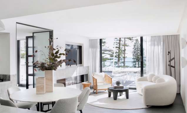 Living area in the Manly Pacific Infinity Residence