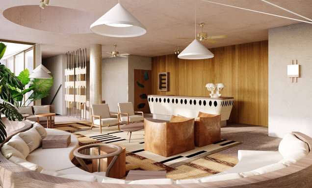 The lobby area of The Bonobo by Raes